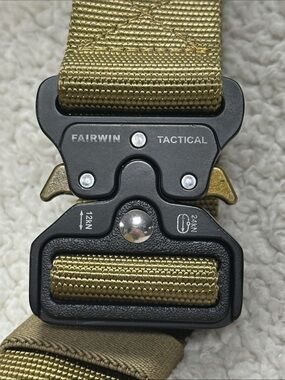 Fairwin Tactical Belt Green 1.5'' Heavy Duty Adjustable Quick Release 2" Buckle